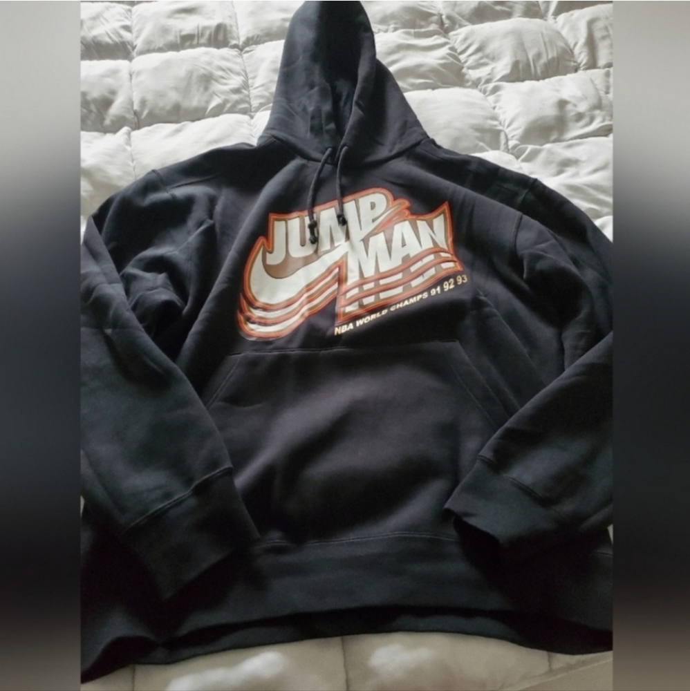 Air Jordan Jump Black Sweater with Graphic Design   ‼️ NEW ‼️